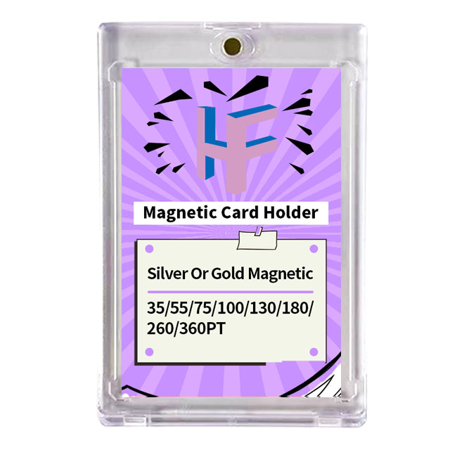 Acrylic magnetic card holder