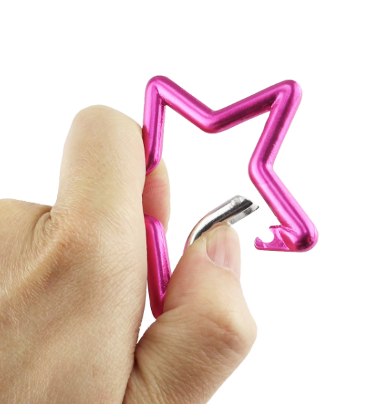 Bag Hook Phone Chain Hook Aluminum Carabiner Star Keychain Special Bag Parts & Accessories