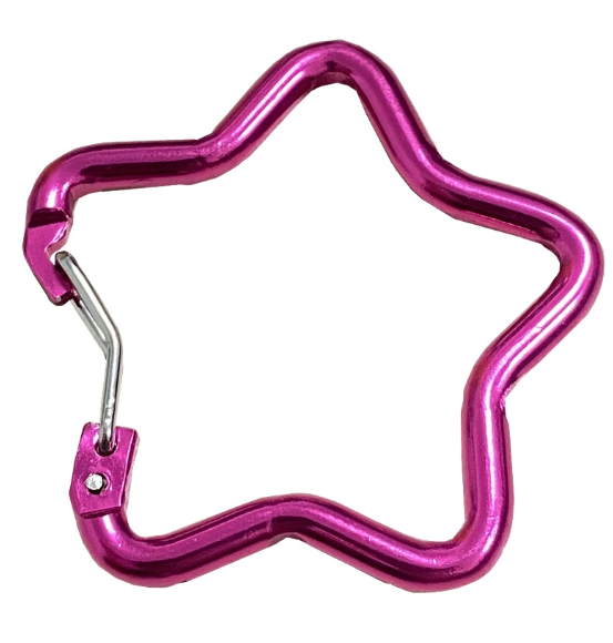 Promotion Star Shaped Metal Carabiner Aluminium Safety Carabiners Buckle Keychain Gifts Custom Carabiner Clips