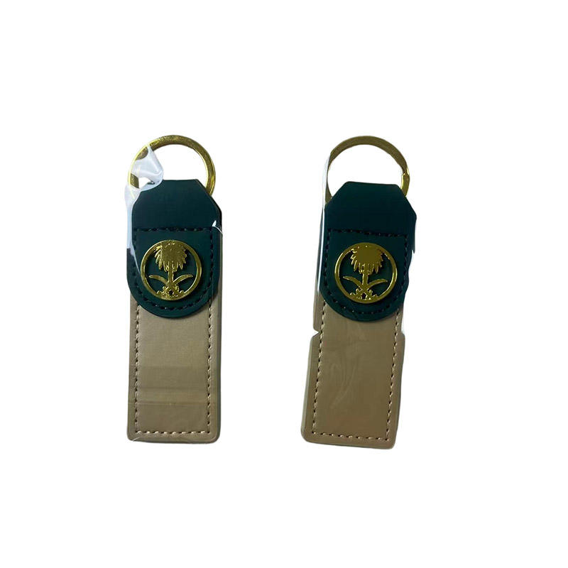 Factory Customized Stainless Steel PU Keychain Laser Engraving Blank UV Printing square Company logo