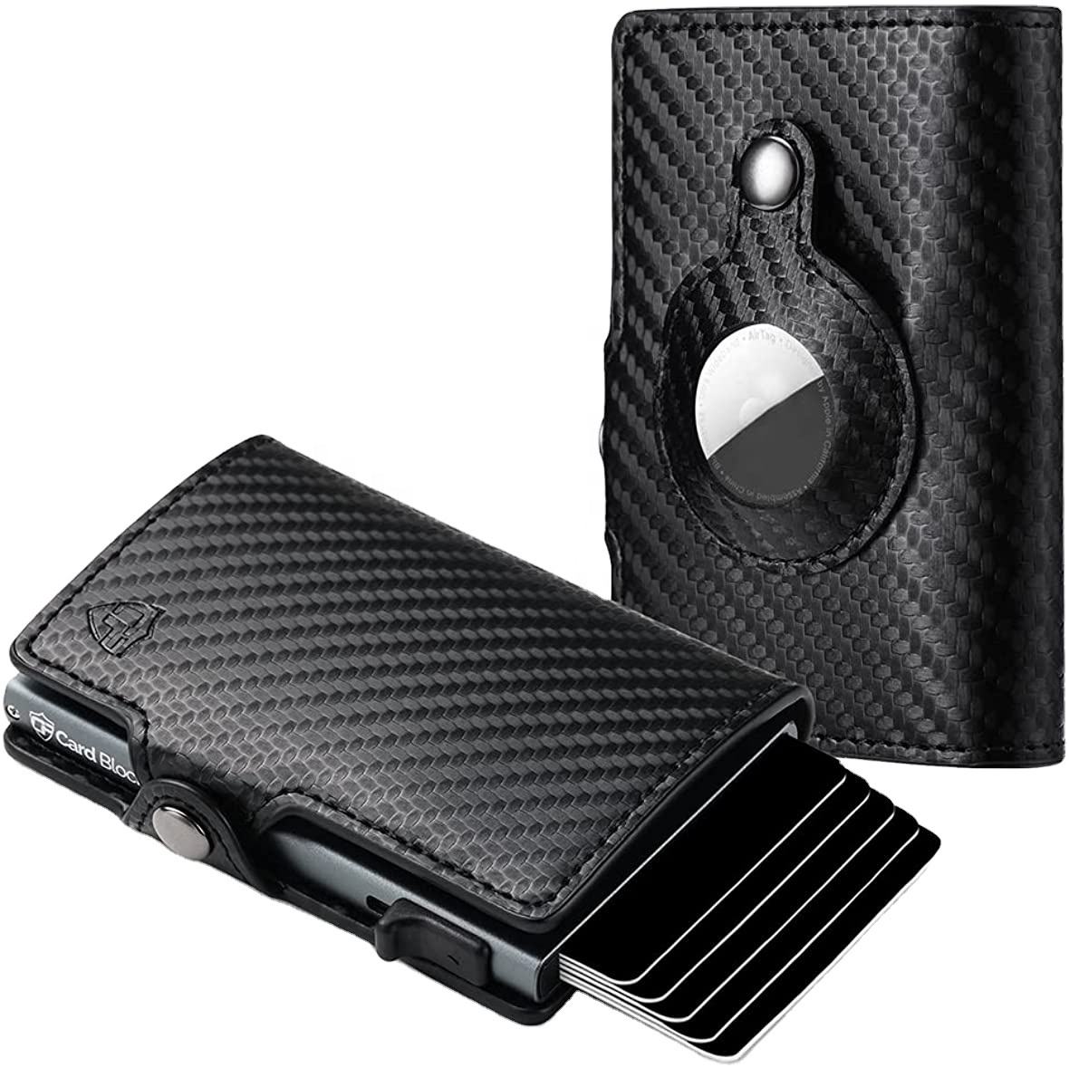 Credit Card Holder RFID Blocking Automatic Pop up Wallet Aluminum Slim Pocket Business Card Case