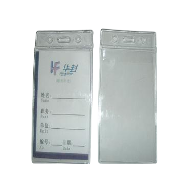 Cheap Clear PVC Soft Plastic ID Badge Card Holder Waterproof Transparent Business Name Card Sleeve